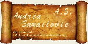 Andrea Samailović vizit kartica